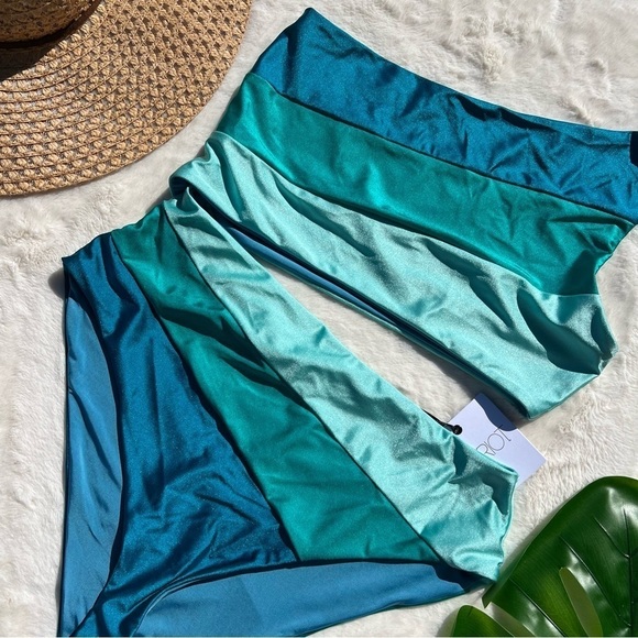 Beach Riot Joyce One Shoulder Color Block One Piece Swimsuit - Picture 11 of 11